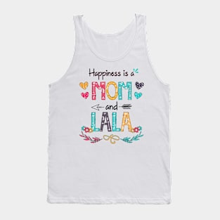 Happiness Is A Mom And Lala Wildflower Happy Mother's Day Tank Top